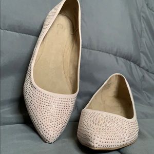 Dressy flats with mini rhinestones